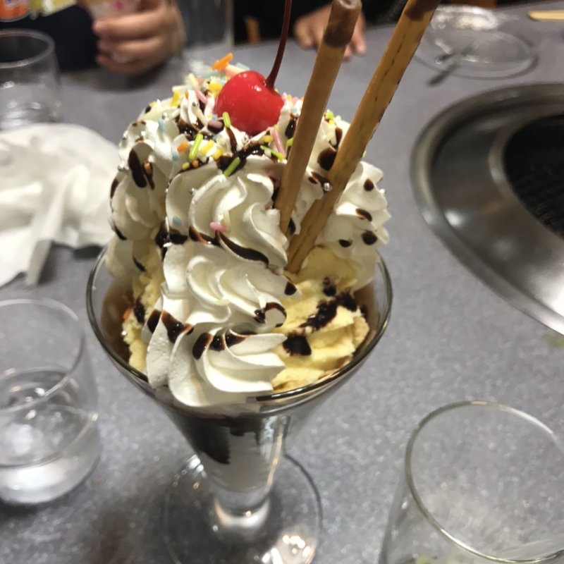 チョコパフェ(あがつま農協焼肉燦 )