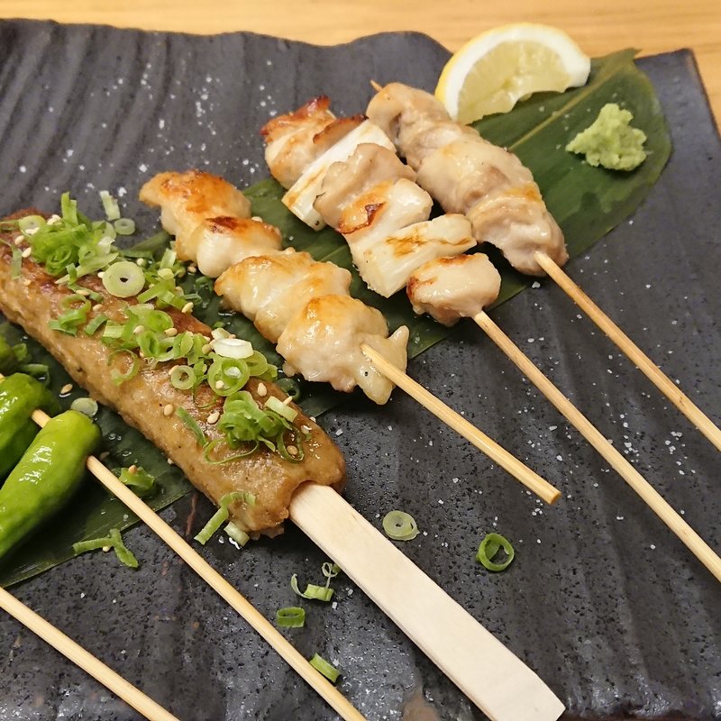 串焼き盛り合わせ (塩)(とうふ旬菜 心音)