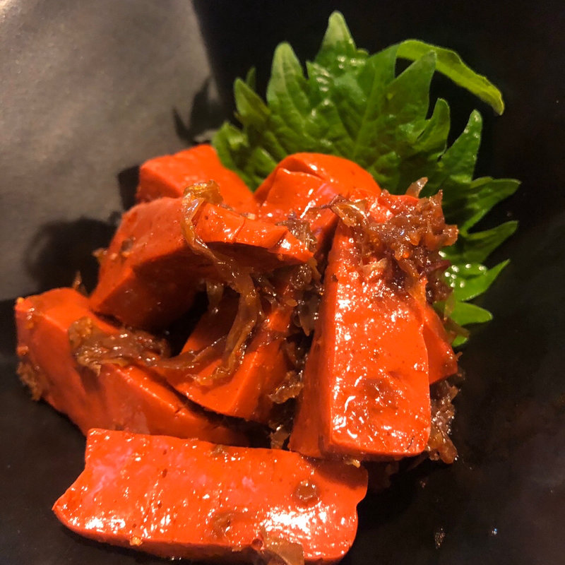 赤コンニャクのピリ辛煮(御肴 かわせみ )