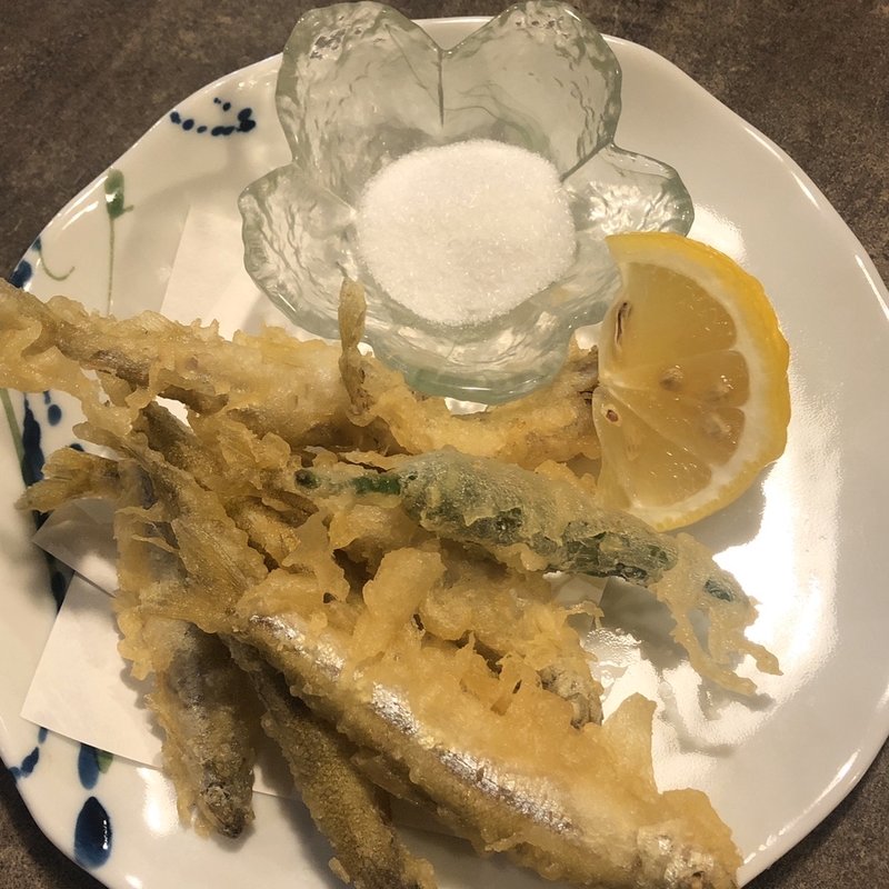 ワカサキの天ぷら(御肴 かわせみ )