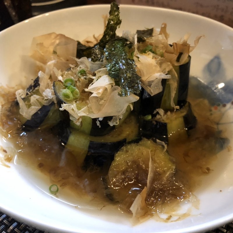 焼き茄子(なすびの花)