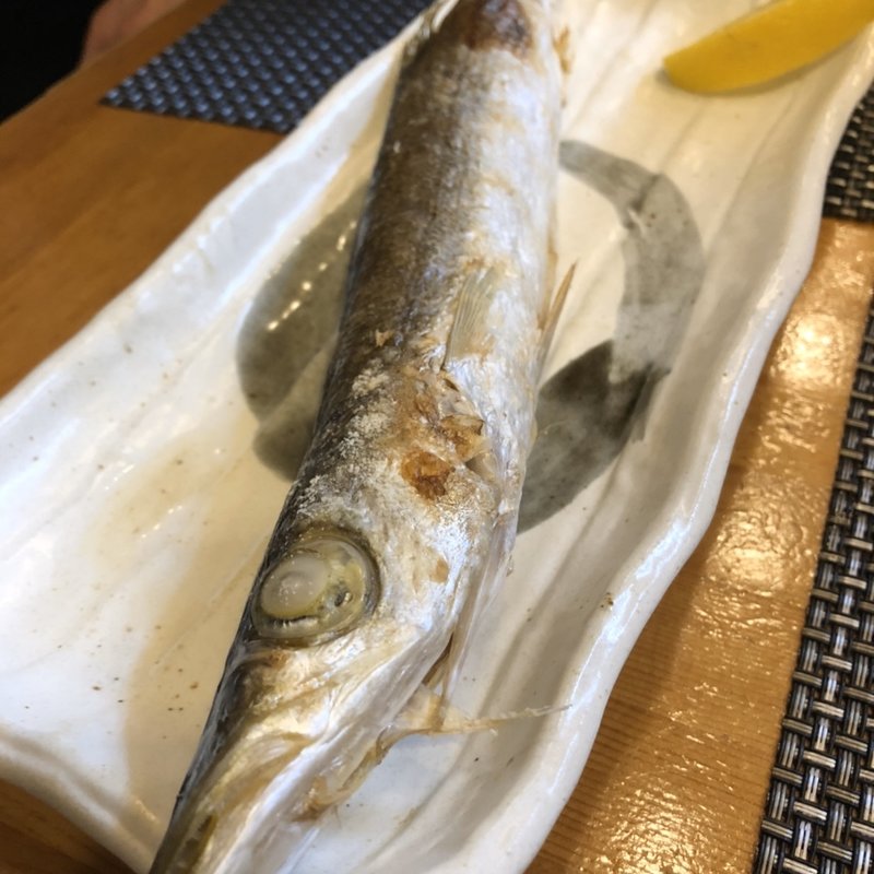 さんまの塩焼き(なすびの花)