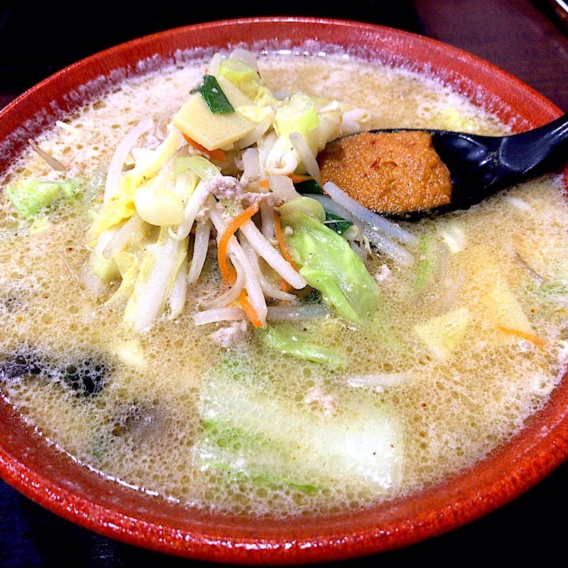 味噌ラーメン(ラーメン渓流 山形駅前店)