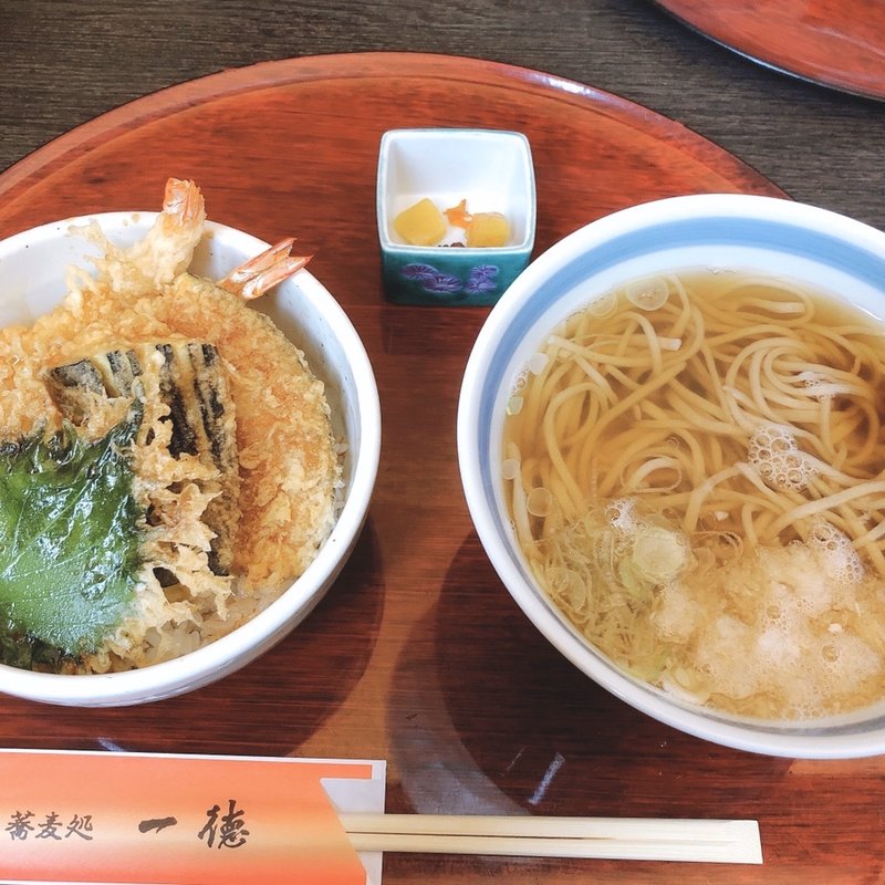 天丼セット(蕎麦処 一徳)