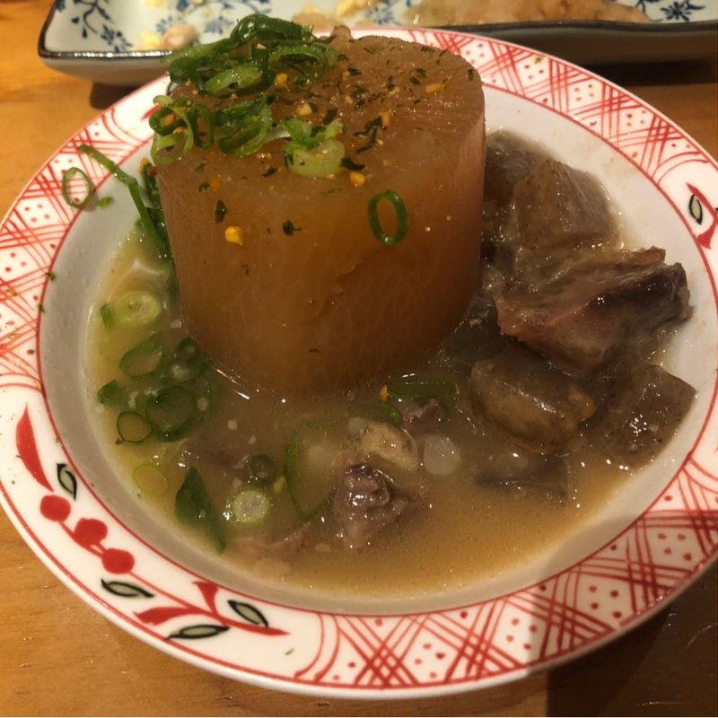 牛どて焼大根(魚屋スタンドふじ子 ルクア店)