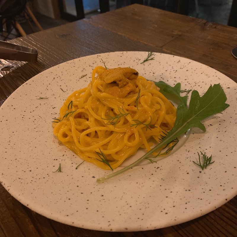 雲丹のカルボナーラ(小江戸の肉バル蔵や)