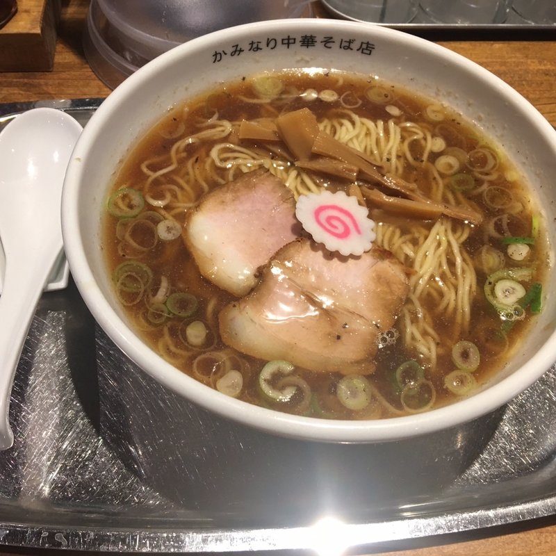 煮干し中華そば(中盛)(かみなり中華そば店)