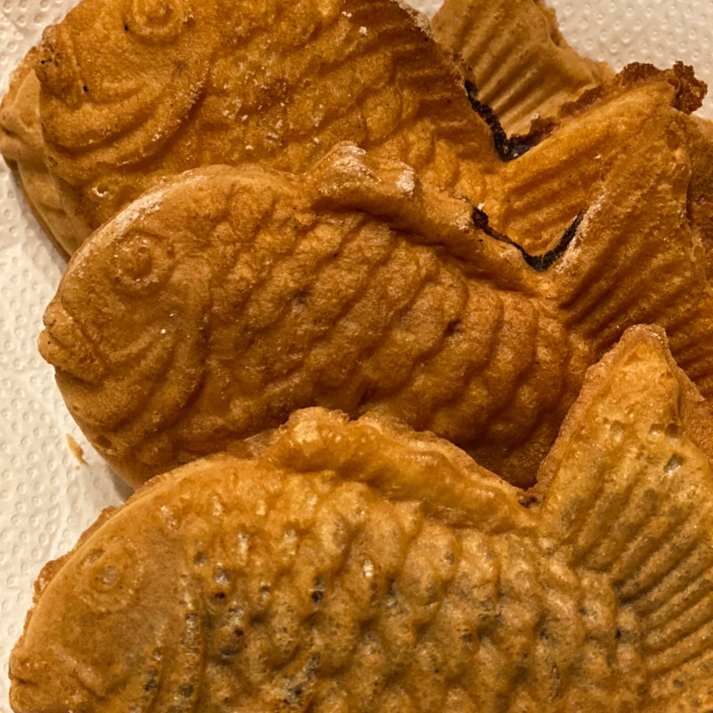 たい焼き(小倉あん)(カスタード)(たい夢 くずは店)