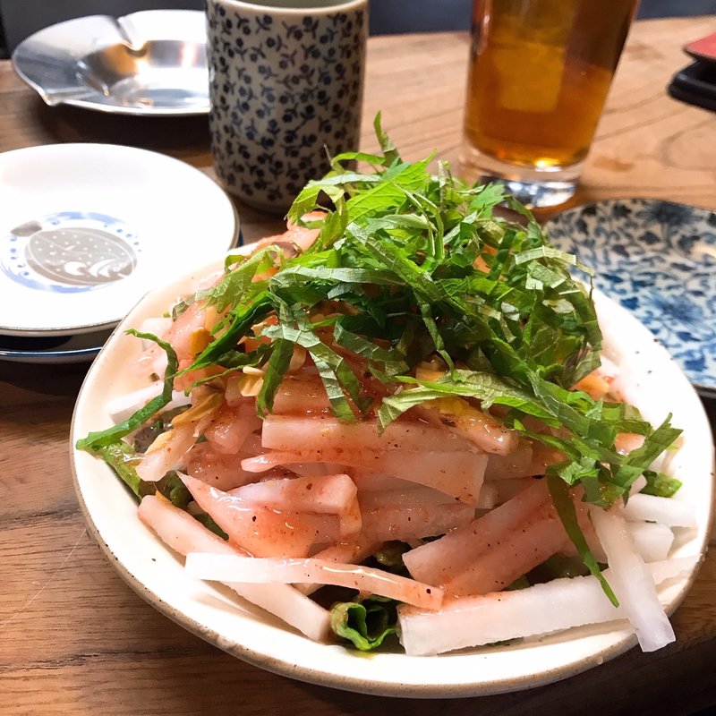 大根サラダ(もつ焼き 八角)