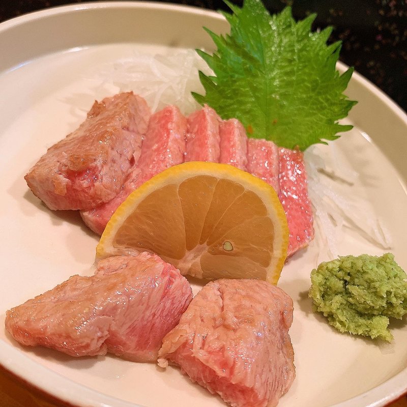 本マグロ炙り刺(寿司富)