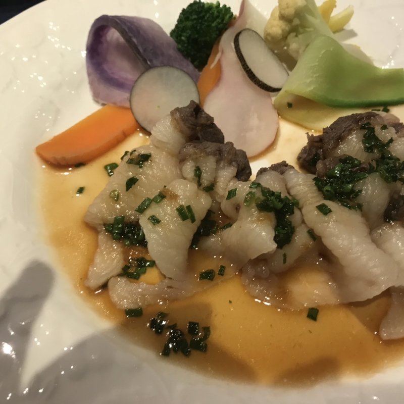 コースメイン肉料理　熊のソテー(スポンタネ )