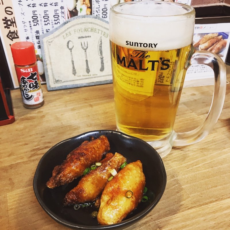 鶏皮餃子(からあげの鳥丸 新小岩本店)