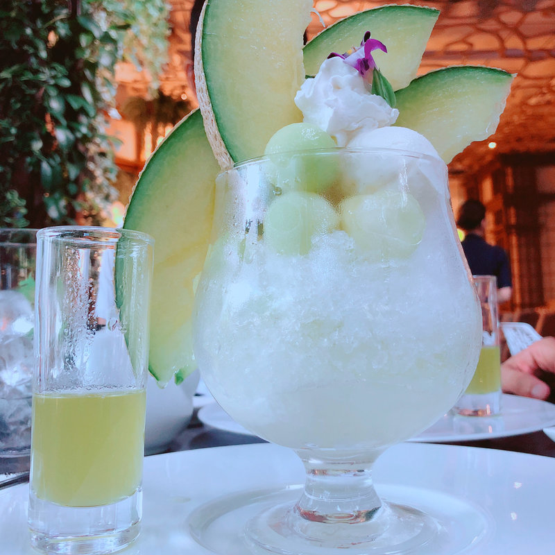 メロンかき氷(ザ ストリングス 表参道)