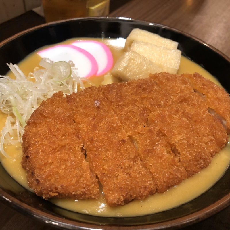 とんかつカレーうどん(名代 松本家 中洲店)