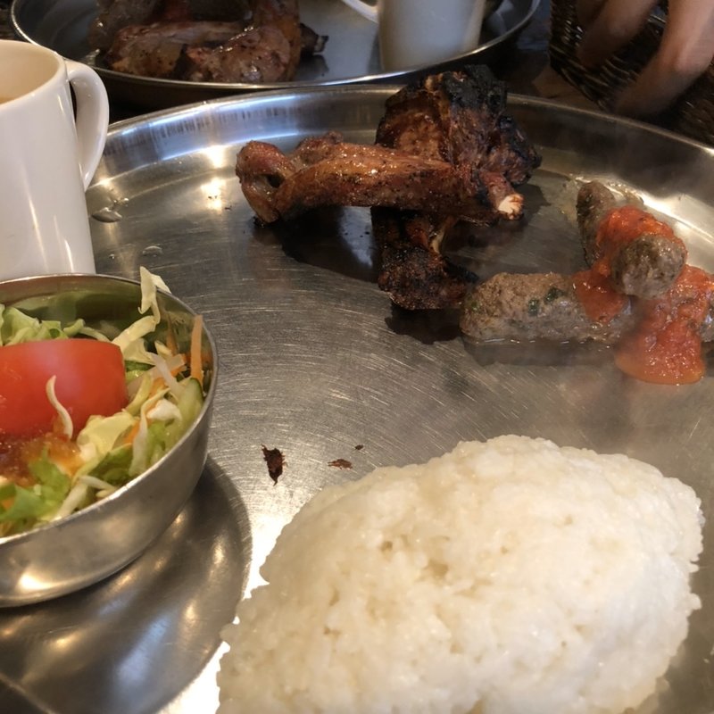 スペアリブとシシカバブのセット(Bistro ひつじや （ビストロ ヒツジヤ）)