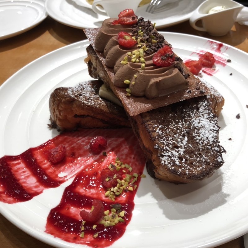 〜バレンタイン・スペシャルメニュー〜チョコプディング　フレンチトースト(Sarabeth's ルミネ新宿店)