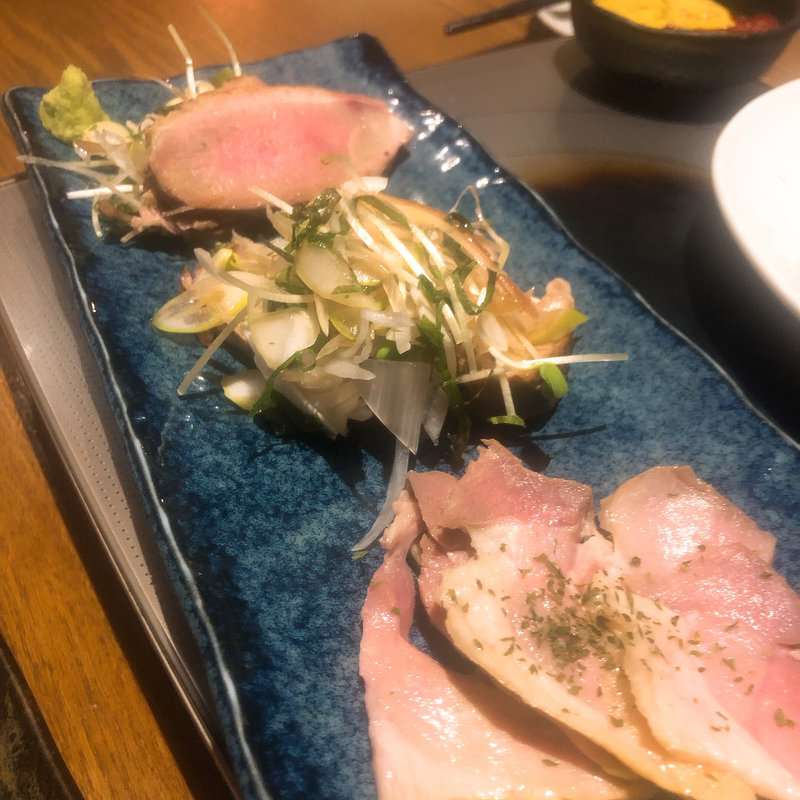 鴨のロースト3種盛り(ワラガモ（笑ウ鴨ニハ福来ル）)