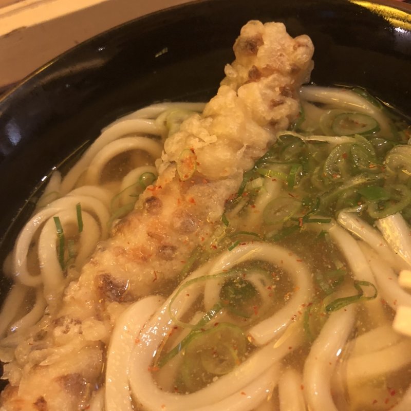 あつかけ中と竹輪天(讃岐うどん大使 水道橋麺通団)