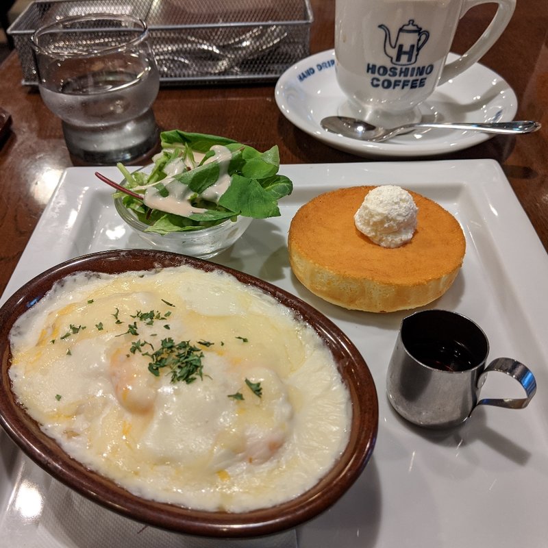 ドリア&パンケーキ(星乃珈琲店)