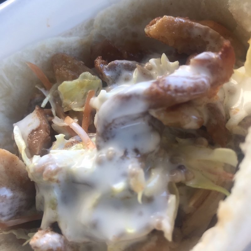 チキンケバブ肉増しヨーグルトソース(ケバブ ポコロン)