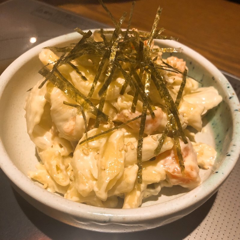 サーモンとワサビのポテトサラダ(ワラガモ（笑ウ鴨ニハ福来ル）)