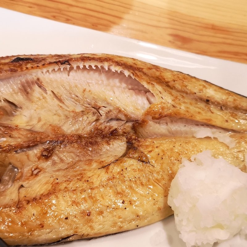 ホッケ定食(大衆すし酒場 不二子 中野坂上店)