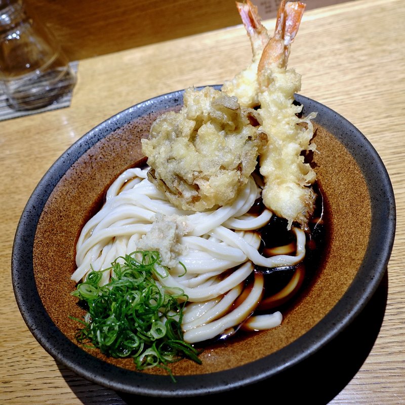 海老天ぶっかけうどん(うどんや 匠)