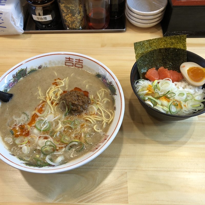 明太子ご飯セット(博多拉担麺まるたんJR香椎駅店)