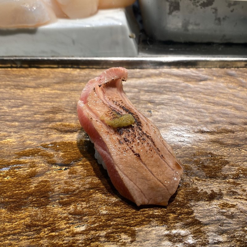 鮪の頭肉炙り(築地すし兆 本店)