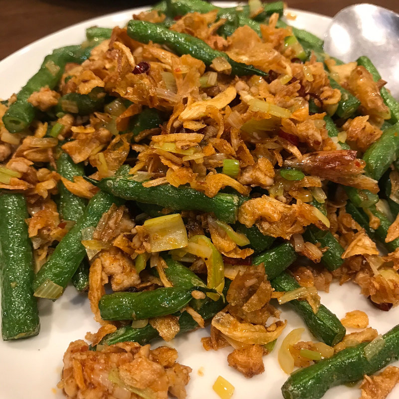 インゲンのニンニク炒め(秀味園)