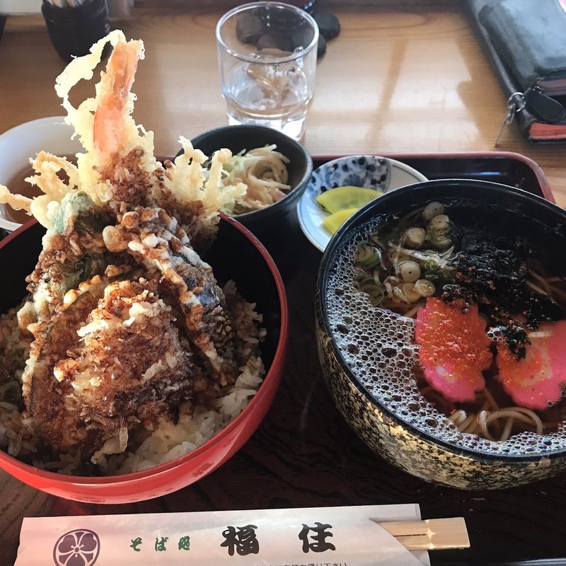 天丼セット(そば処福住 白老店 )