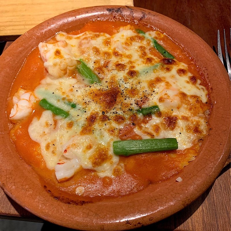 石窯焼き 天然赤海老のオマールクリームドリア(ワインの酒場。ディプント大手町店)