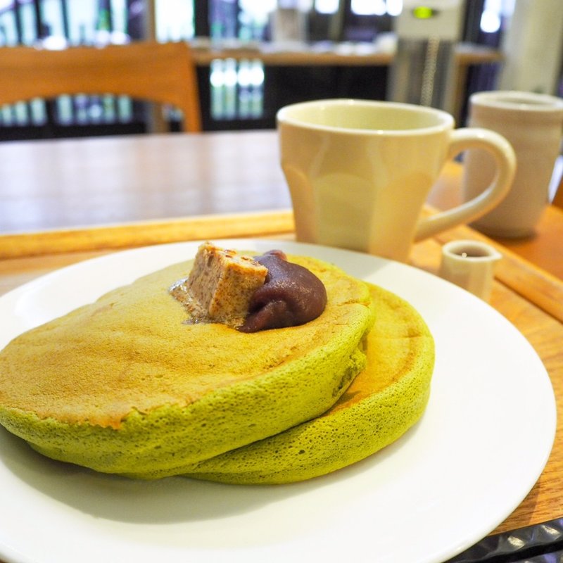 抹茶ホットケーキ(うめぞの カフェアンドギャラリー)