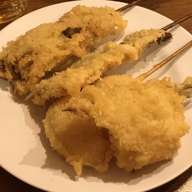 キス・れんこん・牡蠣・いわし(鳥の巣 大阪NAMBAなんなん店 )