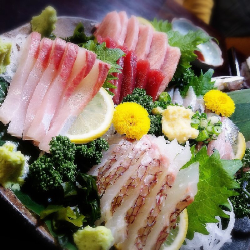 刺身の盛り合わせ(大衆割烹 田や（たや）)