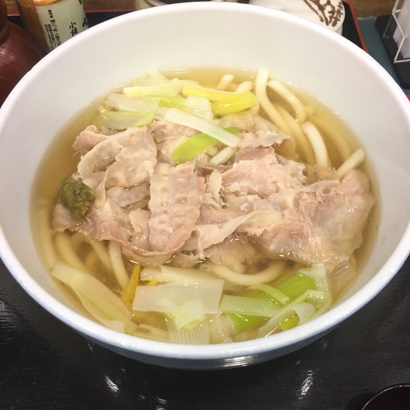 香味豚うどん(小諸そば上野広小路店)