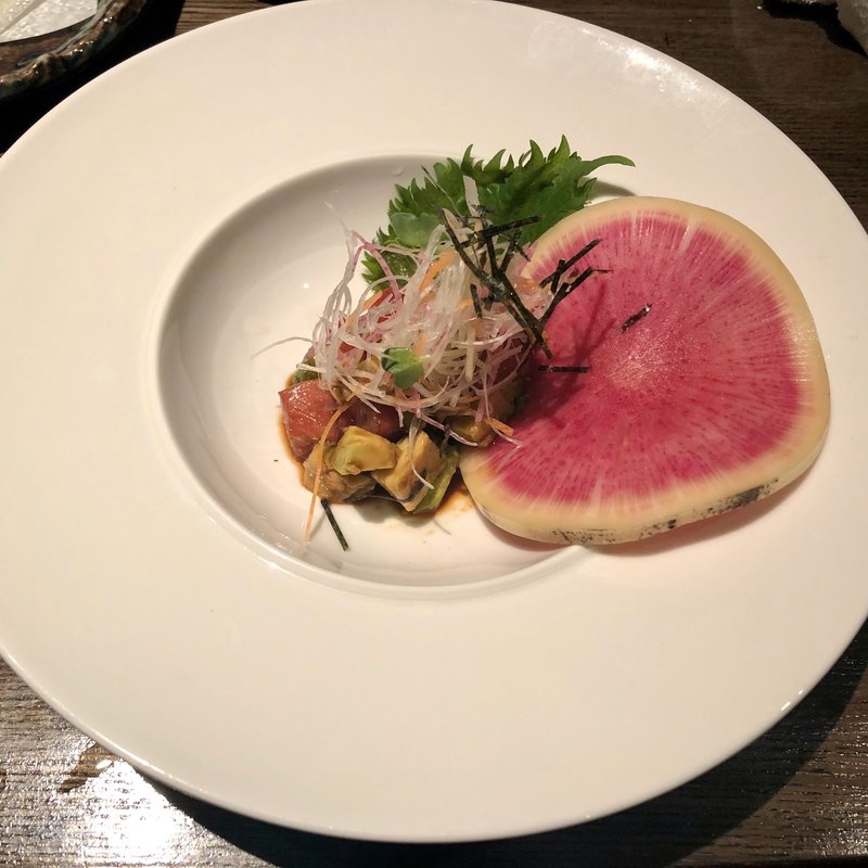 本鮪とアボカドの山葵醤油(SO-TEN)