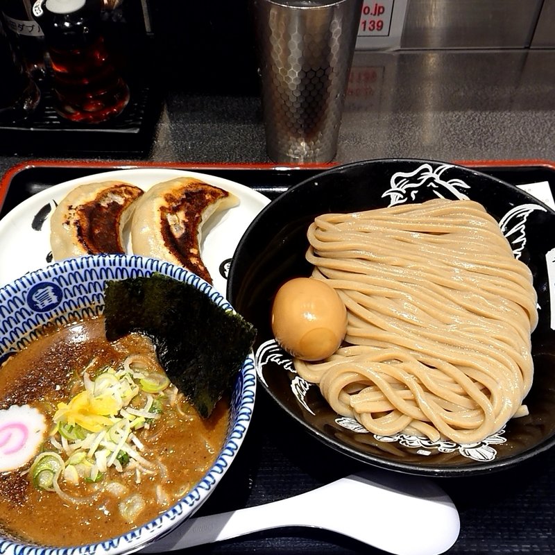 濃厚つけ麺(並)＋味玉＋心の味餃子(2個)(松戸富田麺絆 )