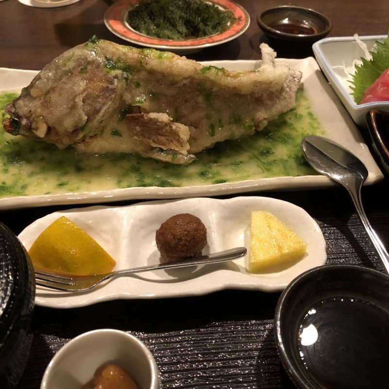 ミーバイのバター焼き アーサ風味定食(レストラン浜比庭 （ハピナ）)