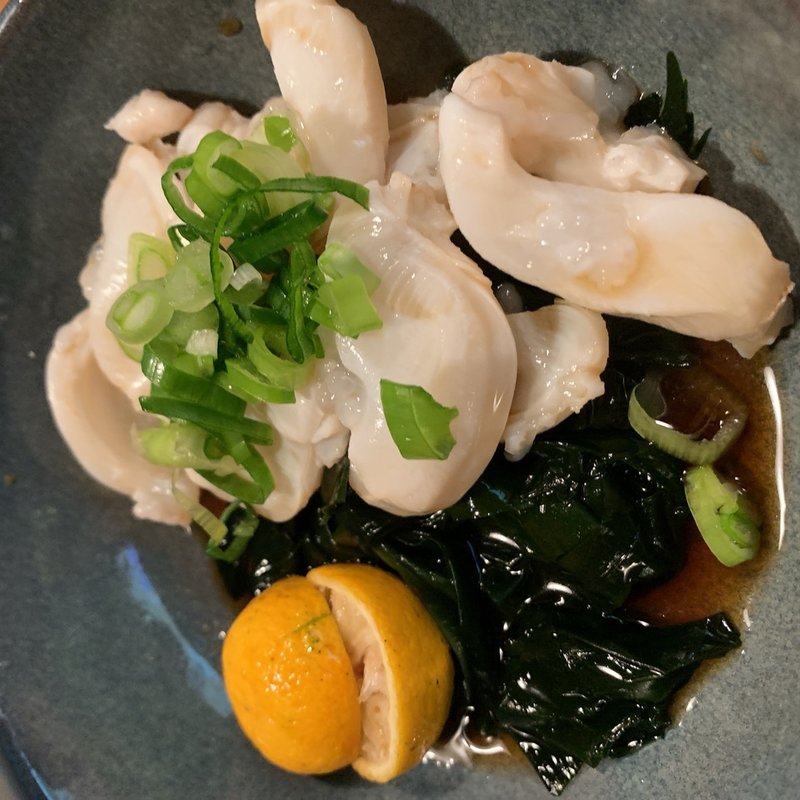 わかめとタコシャブ(もちぶたラーメン 利田商店)