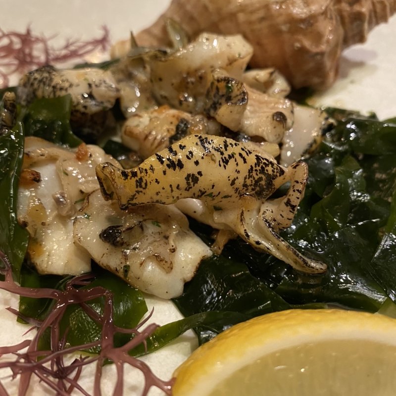 つぶ貝のバター焼き(にしんば)