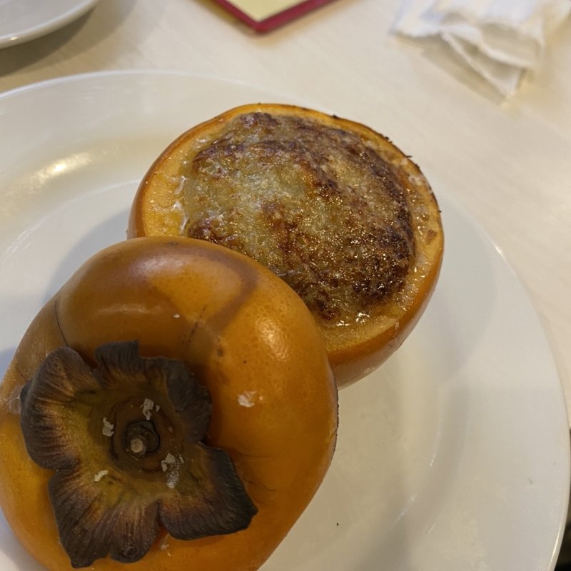 牡蠣と柿のグラタン(トラットリア バール イル ポルトローネ)