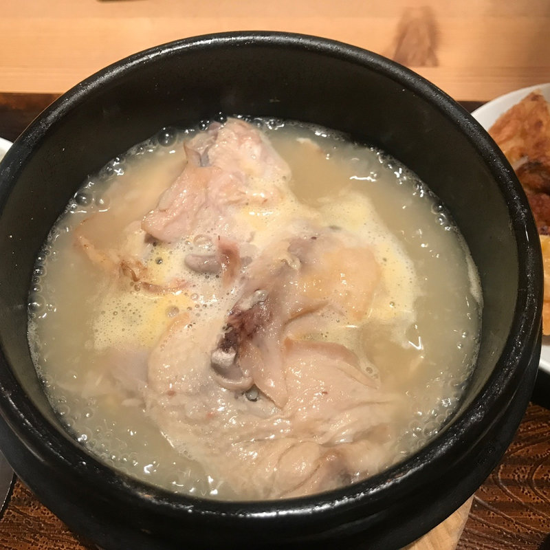 参鶏湯と薬膳セット(草の花 グランデュオ立川店)