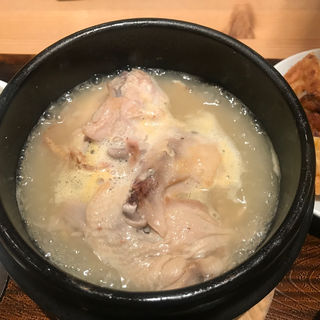 参鶏湯と薬膳セット(草の花 グランデュオ立川店)