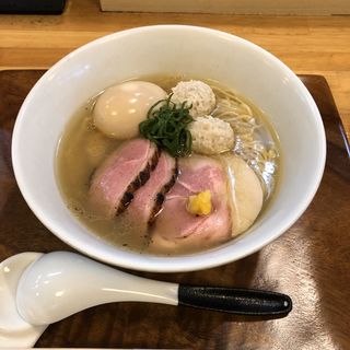 柚子塩らぁ麺+特製トッピング(入鹿TOKYO 本店)