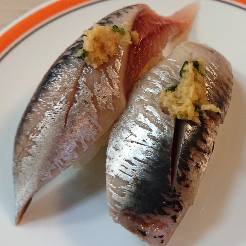 いわし(まわる寿司 博多魚がし 博多駅マイング博多通り店)