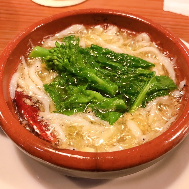 菜の花としらすのアヒージョ(ジェットベイカー)