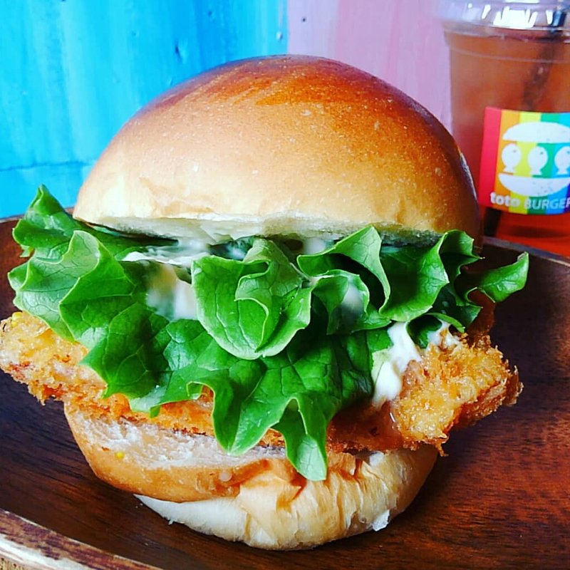 トトバーガー ヒラメ昆布〆(toto BURGER)