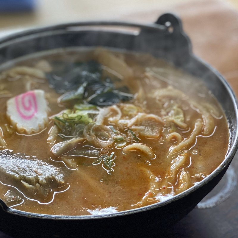 肉みそうどん(十萬石 高田店 （じゅうまんごく）)