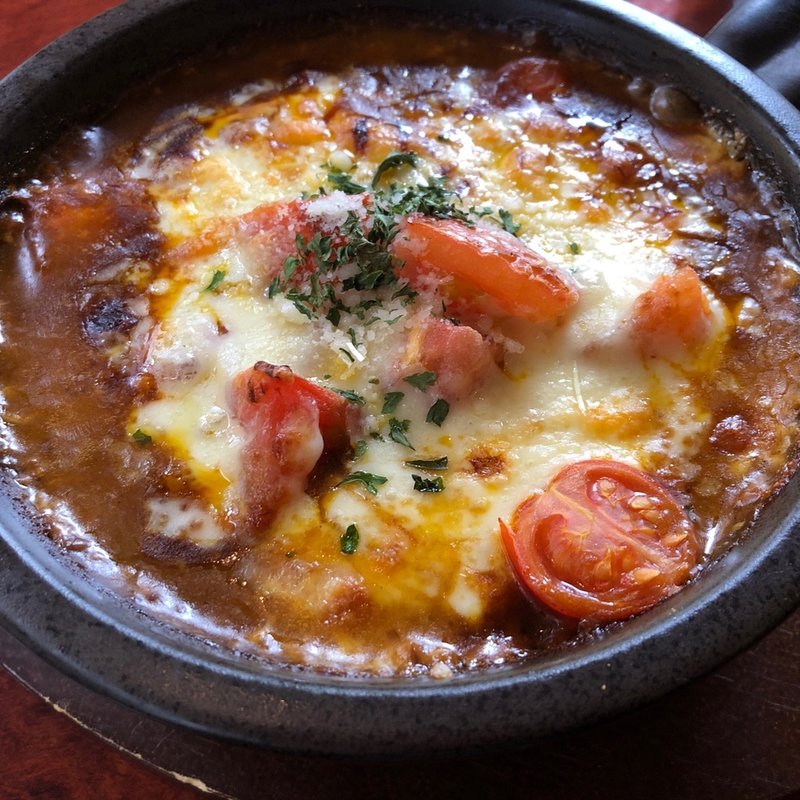 ハンバーグ焼きカレー(門司港茶寮)